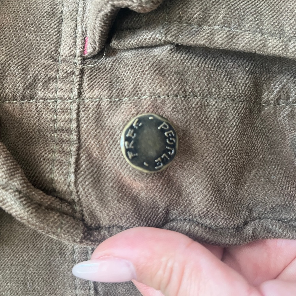 Free People Brown Utility Jacket - Picture 4 of 4